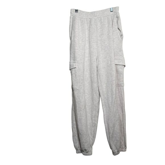 Varley Sweatpants Women's XS Light Gray Cargo Jogger Athletic Pull On - Picture 1 of 11